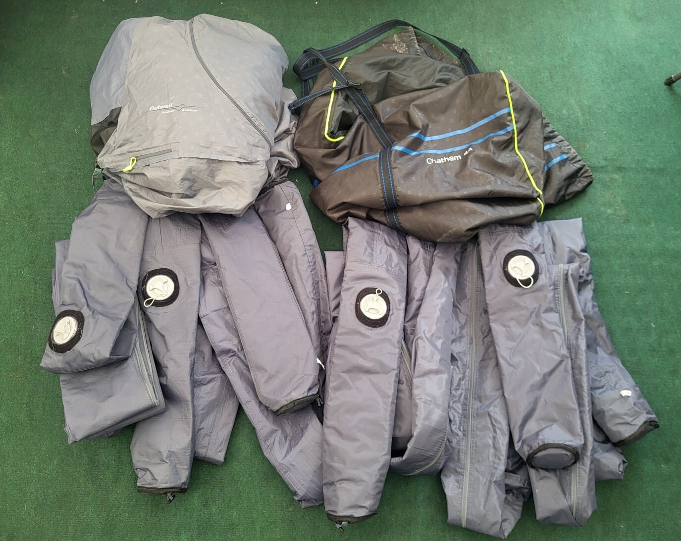 Tienda de campaña AirBeam Air Outwell Chatham 4A 2019 repuestos 4 soportes de haz, habitación interior