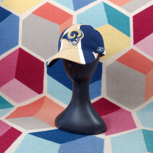 Reebok St Louis Rams NFL Football Fan Mütze verstellbarer Riemen hinten Kappe