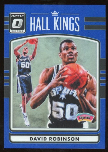 2016-17 DAVID ROBINSON SPURS DONRUSS OPTIC HALL KINGS #14 BLUE PARALLEL /49 HOF - Picture 5 of 7