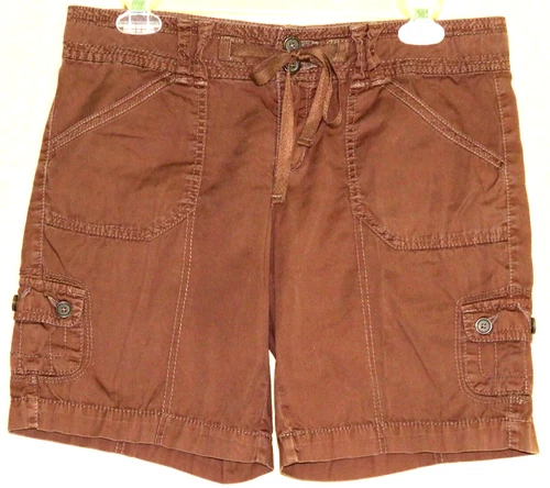 Women's Brown Cargo Style Shorts, Size 9, by No Boundaries