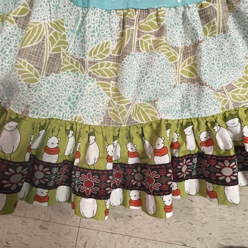 PLATINUM By MATILDA JANE Tiered Ruffled Adjustable Girl's Apron O/S Prairie - Picture 3 of 7