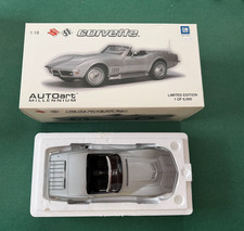 AUTOart Millennium 1/18 1969 Chevrolet Corvette Convertible Silver 71162