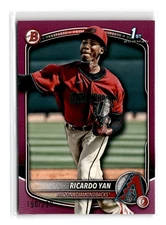Ricardo Yan 2025 Bowman Prospects #BP-31 Fuchsia Paper /299 Diamondbacks