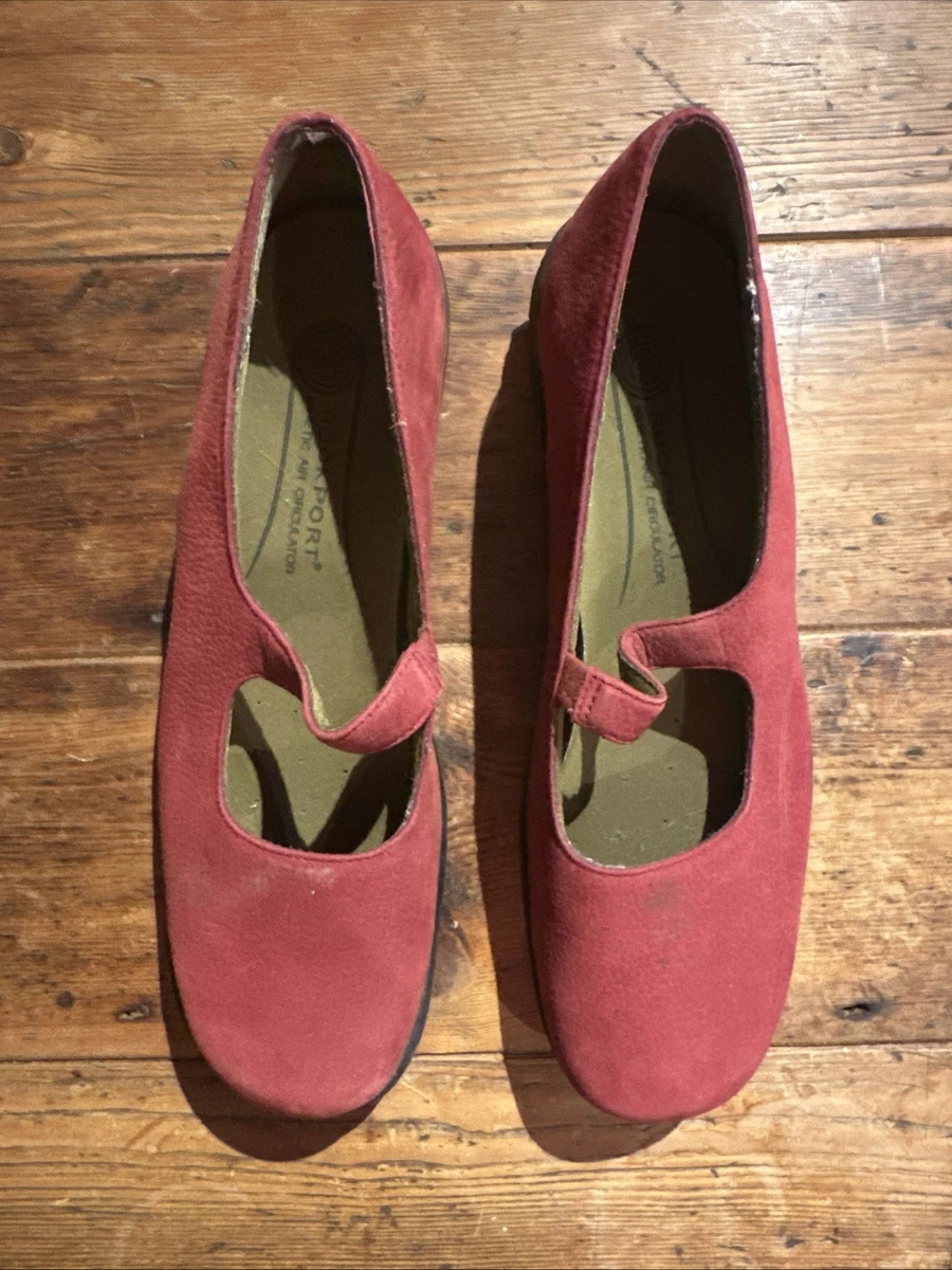 Chaussures Rockport Femme Mary Jane Daim Marron – Taille 40 – Talon 5 Cm