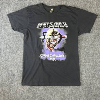 Invite Only Dysfunctional Love Tour Graphic T-Shirt Charcoal Grey Medium