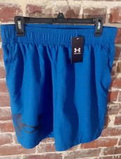 NEW Mens Under Armour Gym Loose HeatGear Athletic Logo Shorts M L XL XXL