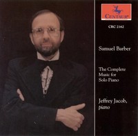 Barber / Jacob - Music For Solo Piano - Cd - G3Z