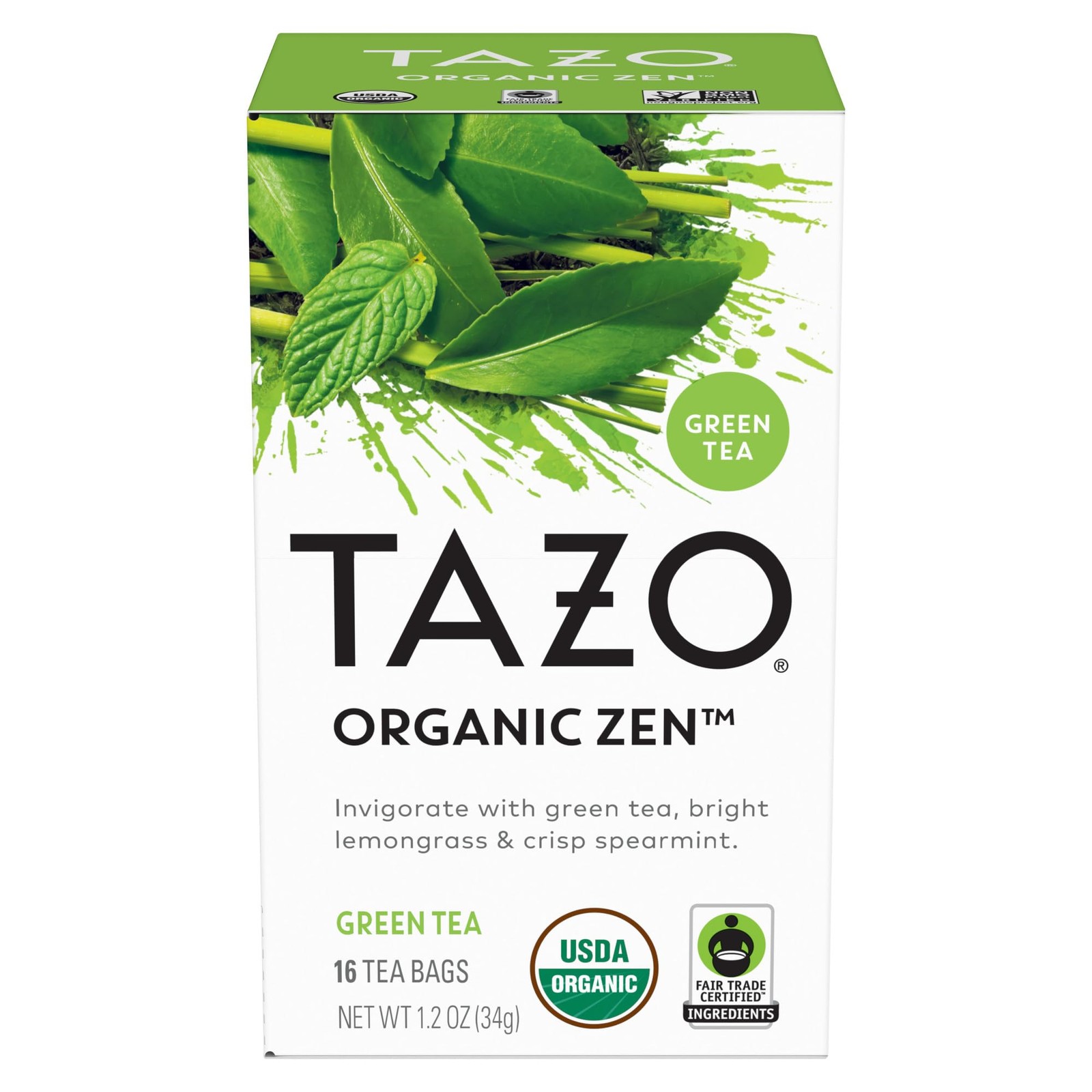 , Caffeinated Tea With 16 Bags,