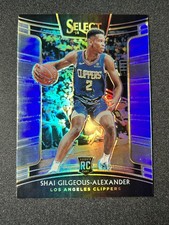2018-19 Panini Select Shai Gilgeous-Alexander Concourse Silver Prizms Rookie RC