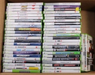 Lot of 50 Xbox 360 Games Skyrim NHL Battlefield 3 Assassin's Creed and more