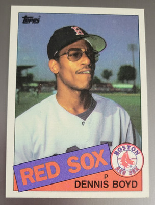 1985 Topps DENNIS BOYD Boston Red Sox Major & Minor League Record MLB Card #116