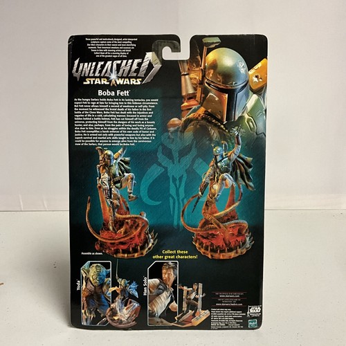 STAR WARS UNLEASHED BOBA FETT FIGURE HASBRO 2003 MINT IN SEALED BOX - Picture 4 of 7