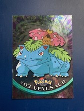 Venusaur Holo #03 Near Mint TOPPS 1999 Pokemon Cards Series 1 Blue Logo Original