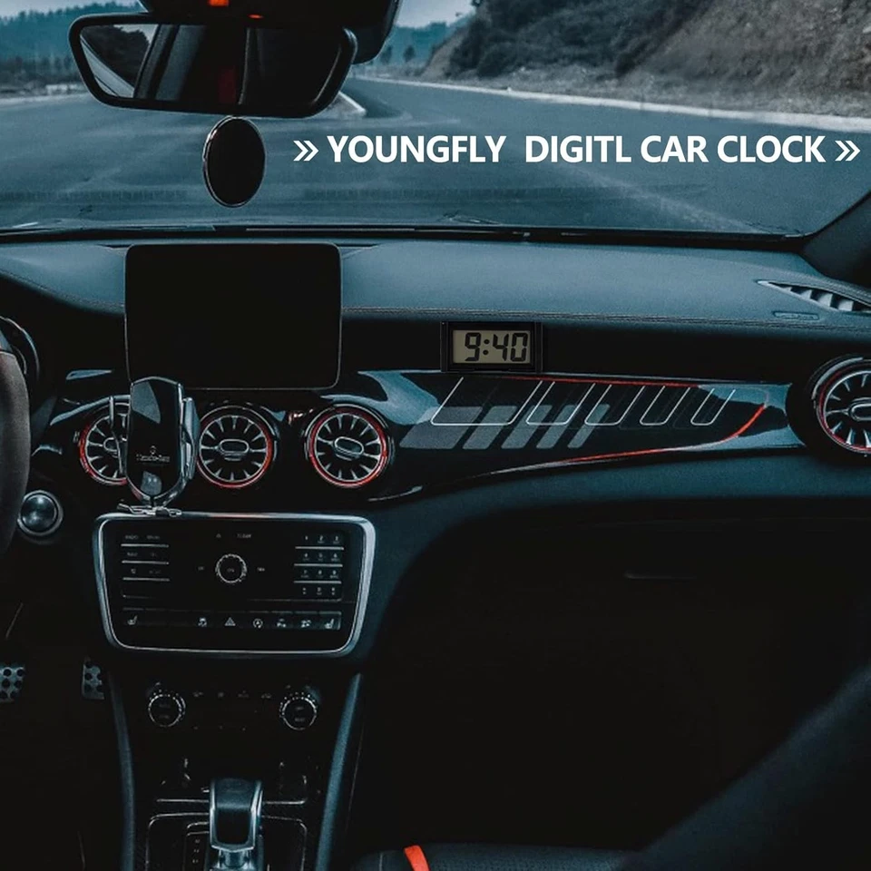 Self-Adhesive Digital Clock for Car with Stopwatch – Durable & Travel-Friendly - Image 4 of 4