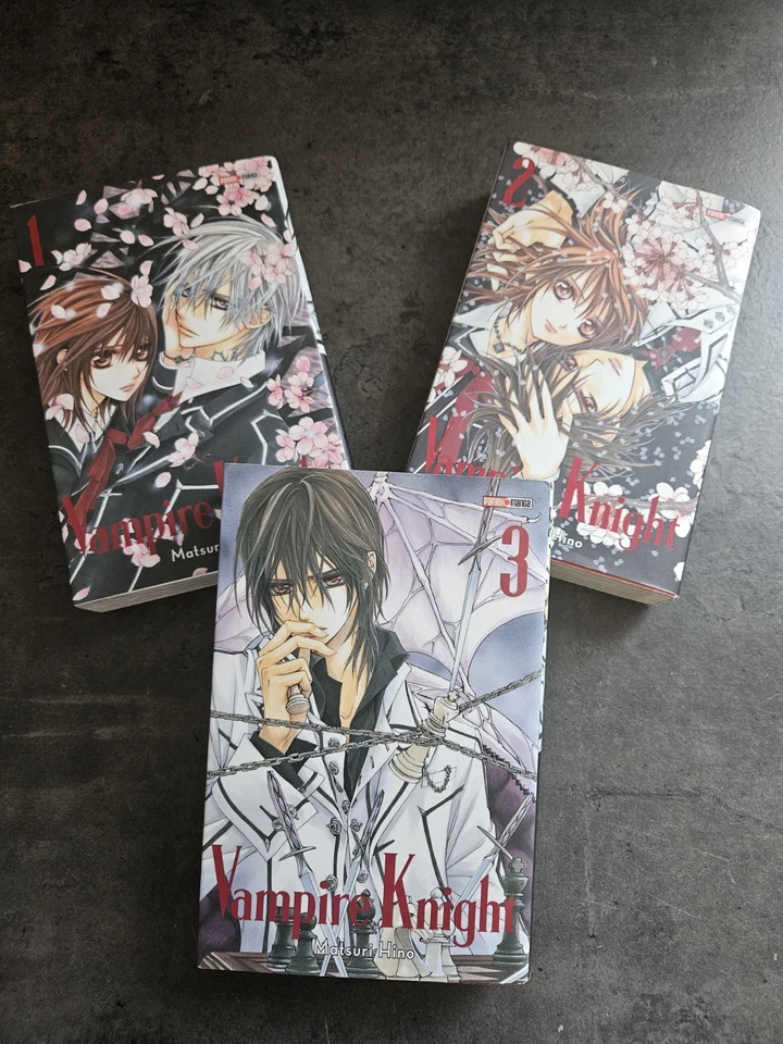 Vampire Knight Tomes 1 à 3 Édition Double + Marque-Page Kaname Kuran OFFICIEL - Photo 3/4