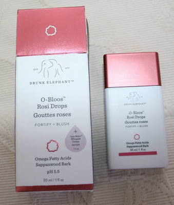 Drunk Elephant O-Bloos Rosi Glow Drops Fortify + Blush 1 oz. NIB Made in USA