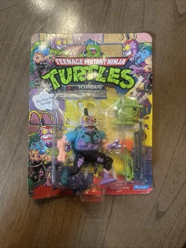 Teenage Mutant Ninja Turtles Scumbug 1990 Playmates Action Figure MOC Vintage