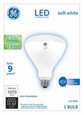 GE Lighting 24261 LED Flood Light Bulb, Soft White, 1070 Lumens, 13-Watts - Quan