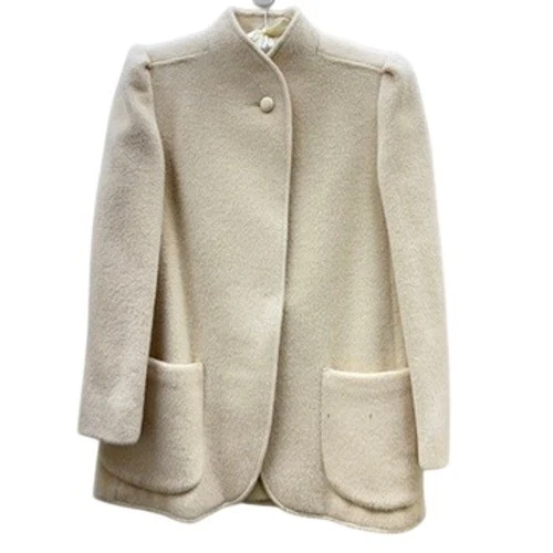 Forstmann Jill Jr. de colección Abrigo de lana crema años 60 mujer blazer chaqueta pequeña pequeña Foto 2 de 4