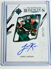 2017-18 Ultimate Rookie Autographs #78 Luke Kunin /299 RC Minnesota Wild