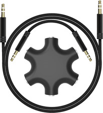 3.5Mm Multi Headphone Audio Splitter 5-Jack Female Connector Adapter with 3.5Mm