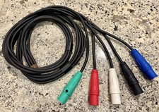 Cam Lock #2 Set Of 5 Generator Power Cable Tails 10FT MALE BARE END NEW