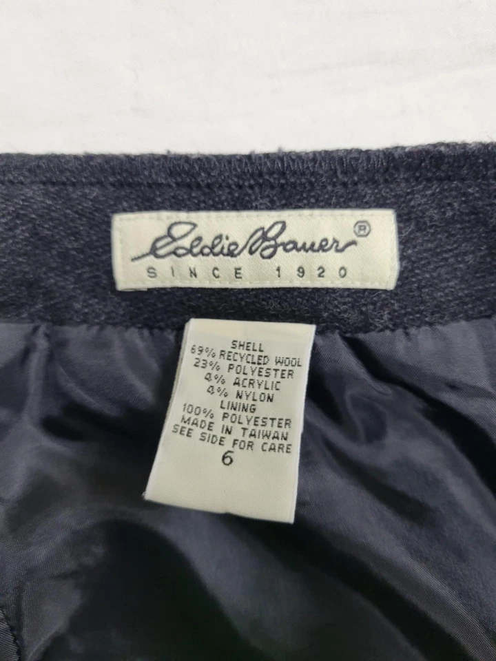 Falda envolvente Eddie Bauer para mujer talla 6 lana reciclada azteca tribal boho Foto 2 de 4