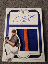 2025 Panini National Treasures Baseball Christian Scott-BLUE AUTOGRAPH PATCH /49