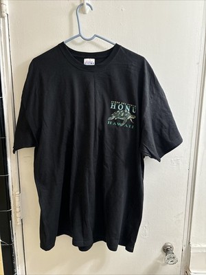 HANES Pre-Shrunk Cotton ''HAWAII GREEN SEA TURTLE - HONU,'' T SHIRT XXL FREE SHIP
