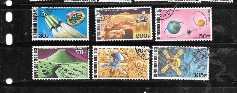 TOGO #937-8,C287-90 1976 VIKING SPACE MISSION CTO XF USED TOPICAL PICTORIAL SET