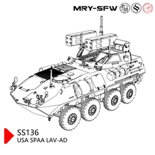 SSMODEL SS72136 1/72 Military Model USA SPAA LAV-AD WOT