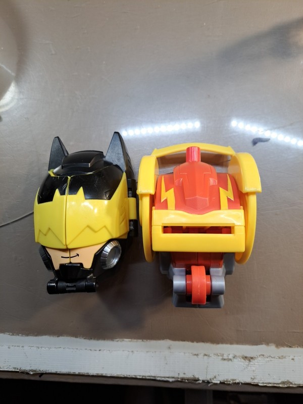 Imaginext DC Super Friends Head Shifters The Flash Speed Force Cycle + Batman 