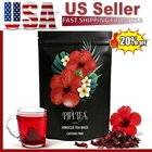 PiPi Tea Organic Hibiscus Tea Bags – Caffeine Free Herbal Tea Rich in Antioxi...