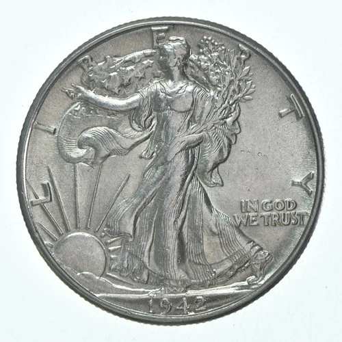 BU 1942 (P) Walking Liberty Half Dollar Uncirculated 90% Silver *6238
