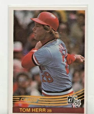 1984 Donruss MLB Baseball #596 Tom Herr St. Louis Cardinals