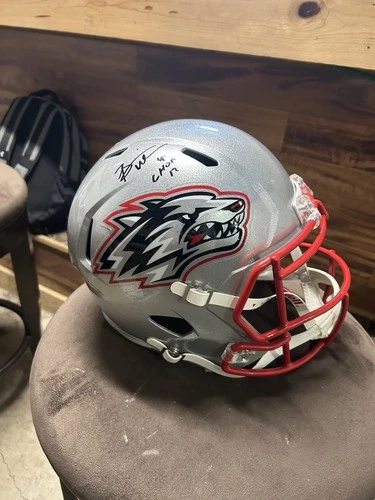 Brian Urlacher Signed Full Size Rep Helmet New Mexico Lobos BAS COA