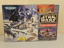Micro Machines 1996 Star Wars Planet Dagobah Master Yoda Play Set w/ Luke Vader
