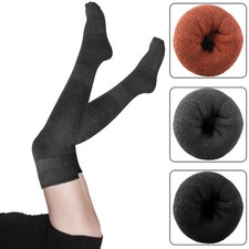 Women's Cable Knit Knee High Boot Socks - Soft Cozy Warm Winter Essential