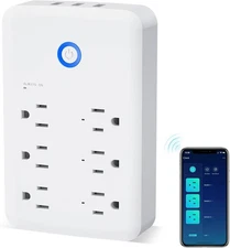 Smart Plug Outlet Extender, USB Surge Protector 3 Individually Controlled Outlet