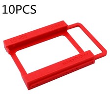 10PCS 2.5" to 3.5" Adapter SSD HDD Mounting Bracket Tray Caddy Bay Red