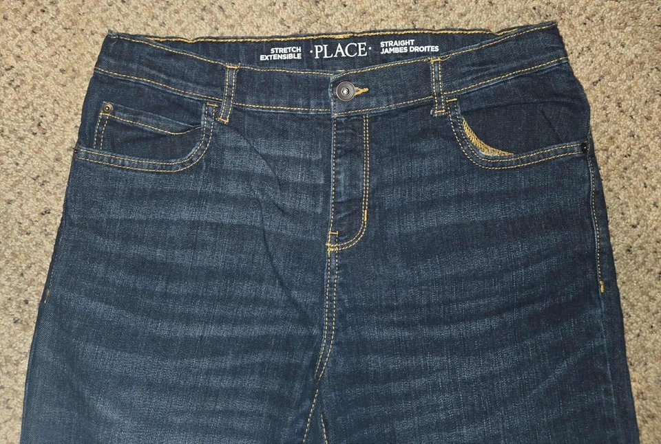 The Children's Place Boys Denim Straight Stretch Jeans Husky Size 16 Lot of 3 - Image 4 of 4