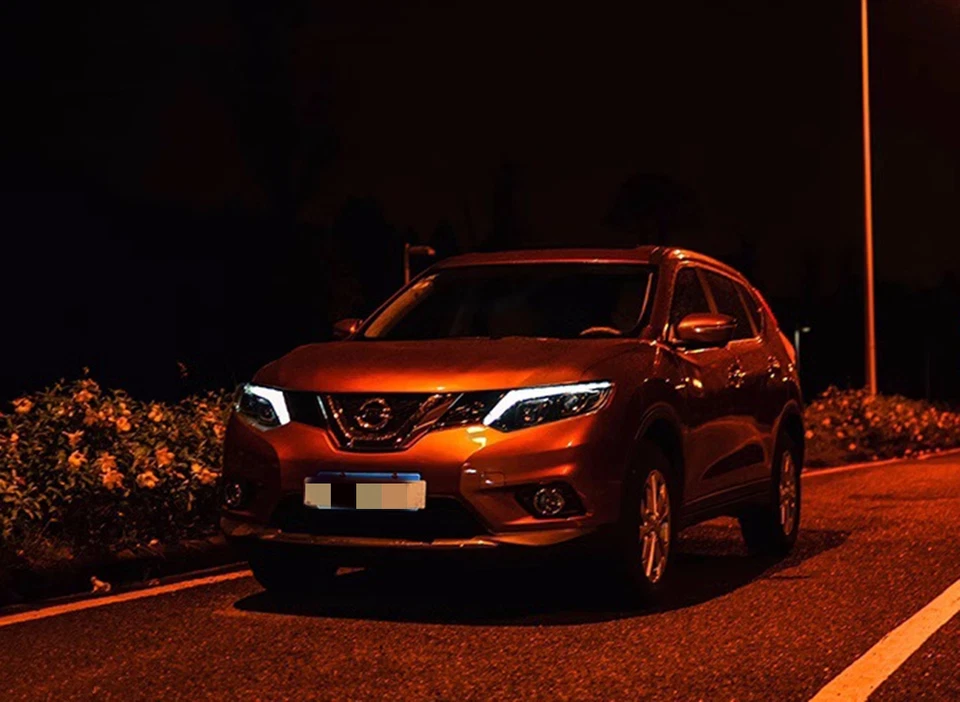 ABS Plastic Exterior Front LED laser lens headlight For Nissan X-TRAIL 2014-2016 - Image 3 of 4