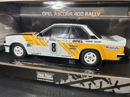 1/18 SunStar - 1980 OPEL ASCONA 400 - OPEL EURO TEAM #8 - MONTE CARLO RALLY - Picture 11 of 24