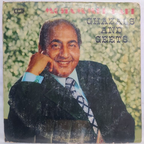 Mohammed Rafi Geets & Ghazals LP Vinyl Record Hindi 1976 Bollywood Indian