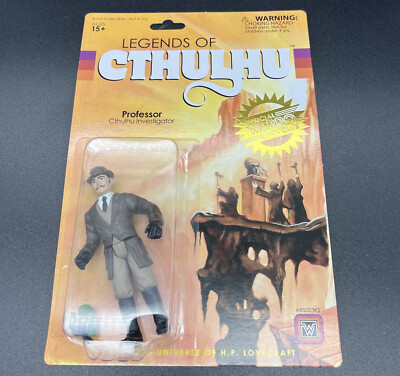 2015 Warpo Legends of Cthulhu PROFESSOR 4'' Inch 1:18th Scale Toy Art Figure new