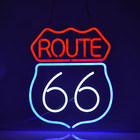 Historic Route 66 Neon Sign Beer Bar Home Art Man Cave Neon Light Handmade with