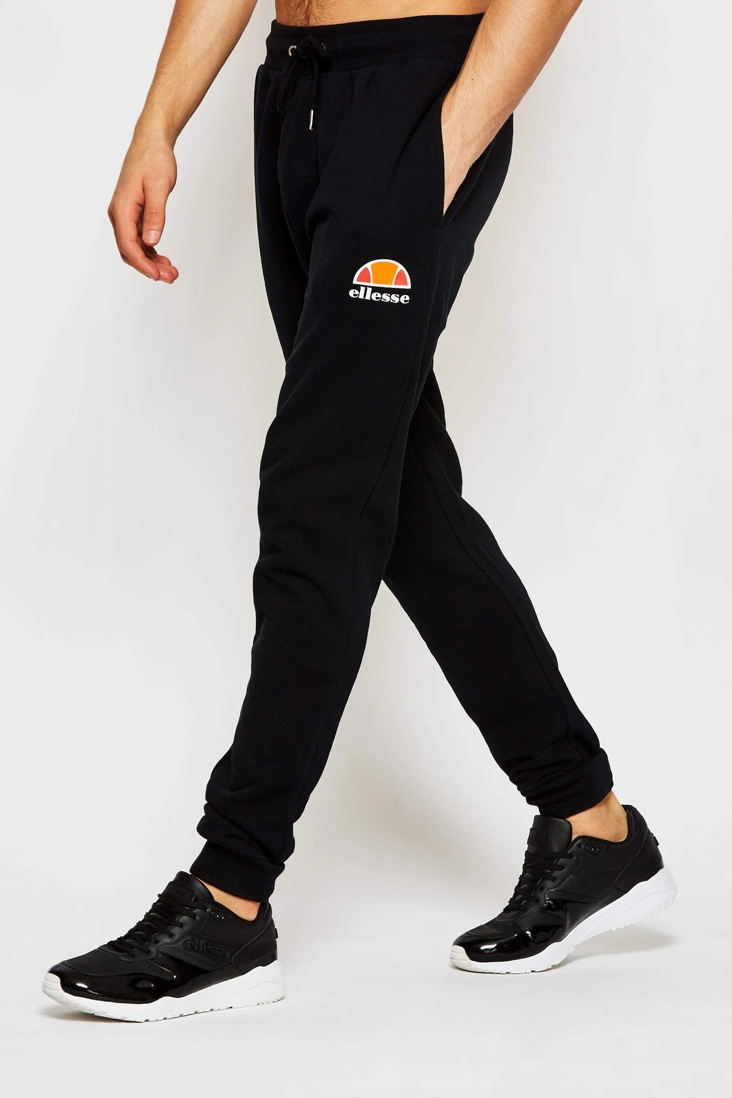 Ellesse Mens Sweatpant Joggers Ovest Jog Pant Anthracite Black