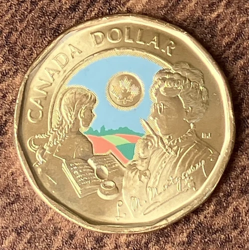 2024 Canada L.M. MONTGOMERY $1 coloured loonie **75% off combined shipping**