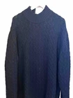 Tommy Hilfiger Men’s Mock Neck Cable Knit Navy Sweater