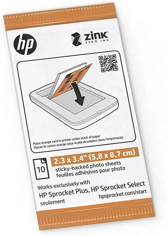 HP 2.3 x 3.4"Photo Paper(50 Sheets) Compatible with Sprocket Plus/Select Printer - Image 3 of 3